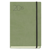 AGENDA ANUAL 2026 BARCINO TAPA FLEXIBLE POLIPIEL VERDE SV | MYRGA